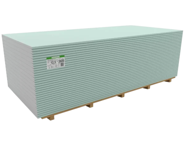 A NORGIPS impregnált (vízálló) gipszkarton lap 1200X2000MM