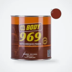 HB Body 969 1K korróziógátló alapozó – oxidvörös – 1 kg – HelloMester Kecskemét