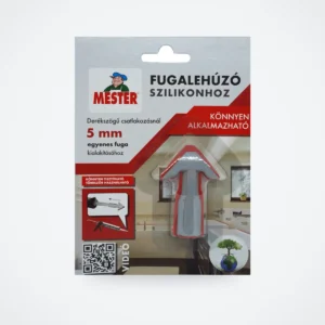 Fugalehúzó szilikonhoz, 5 mm, egyenes (szürke/piros) – HelloMester Kecskemét