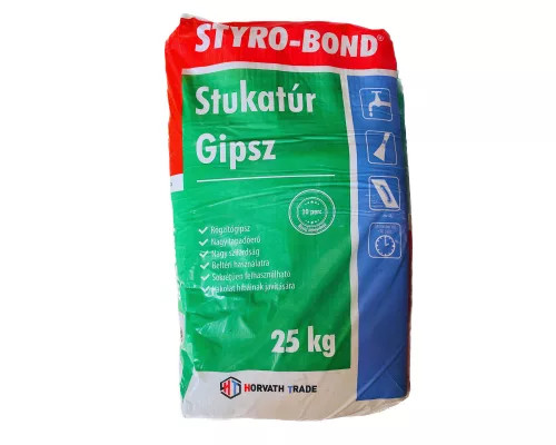 Stukatur Gips – 20 kg, beltéri gipszes vakoló- és javítóanyag