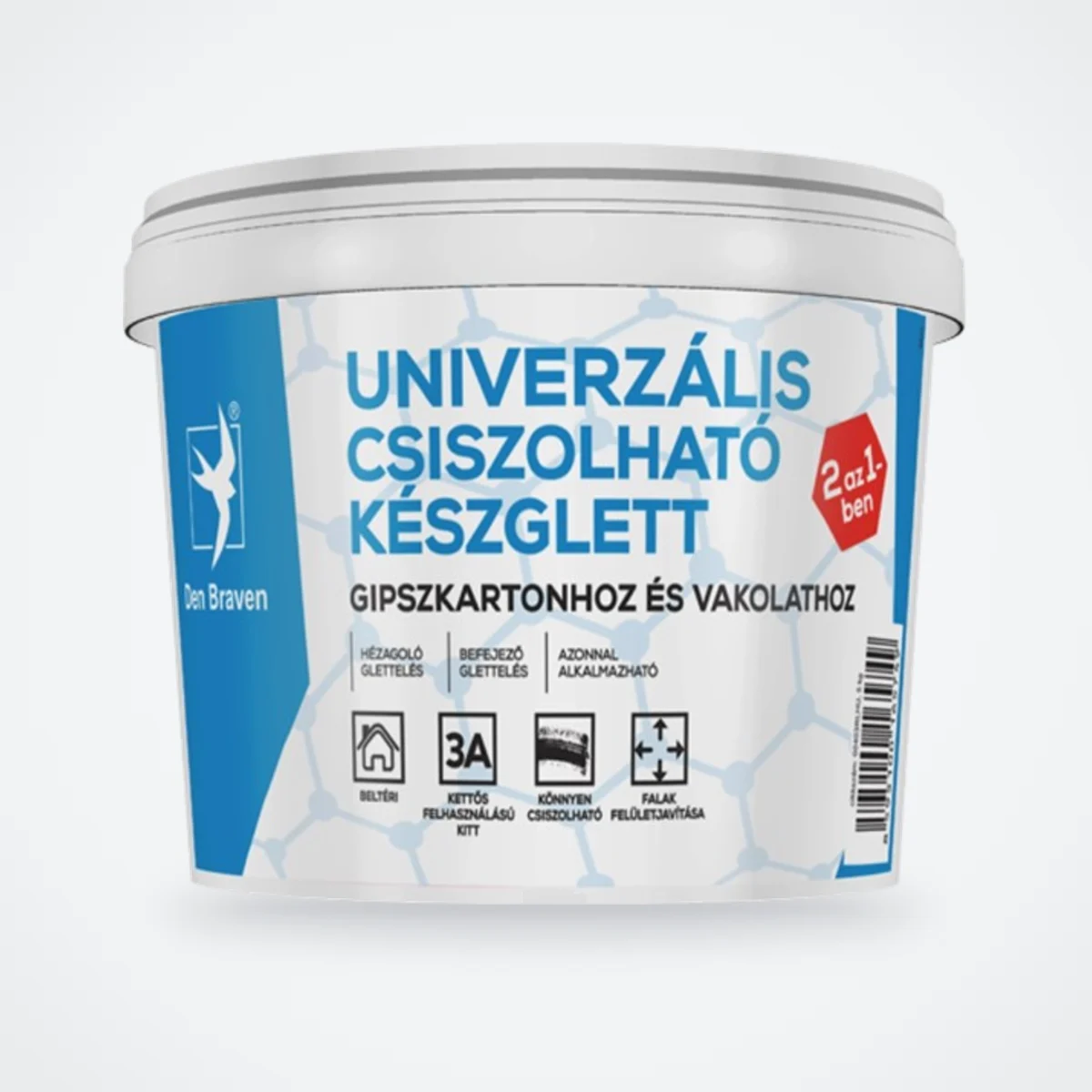 Den Braven univerzális csiszolható készglett 5 kg – HelloMester Kecskemét