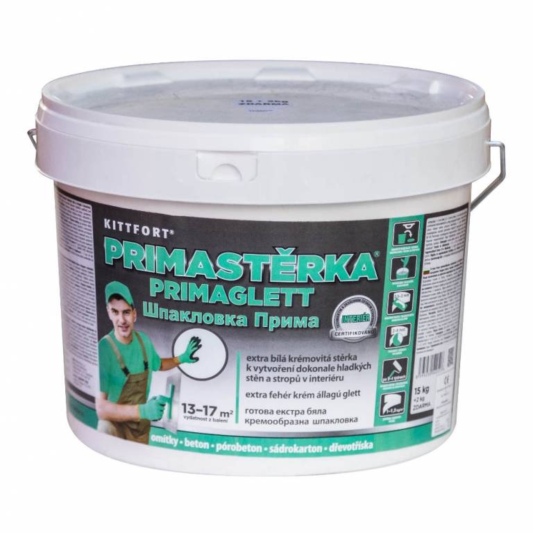 Kittfort Prímaglett glettanyag 15 kg – Hibátlan falak, profi minőség, azonnali használatra