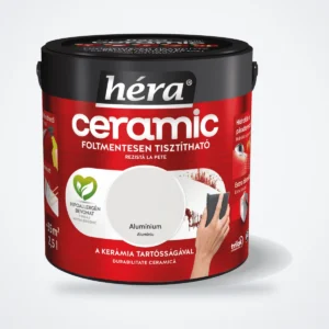 Héra Ceramic mosható beltéri falfesték – Alumínium, 2,5 L – HelloMester Kecskemét