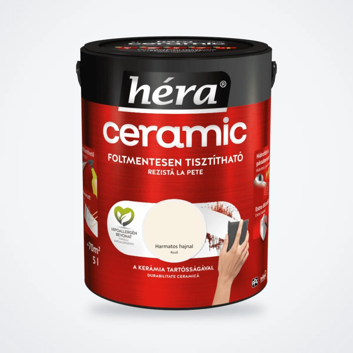 Héra Ceramic mosható beltéri falfesték – Harmatos hajnal, 5 L – HelloMester Kecskemét