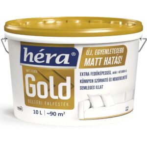 Héra Gold beltéri falfesték fehér – 10 L