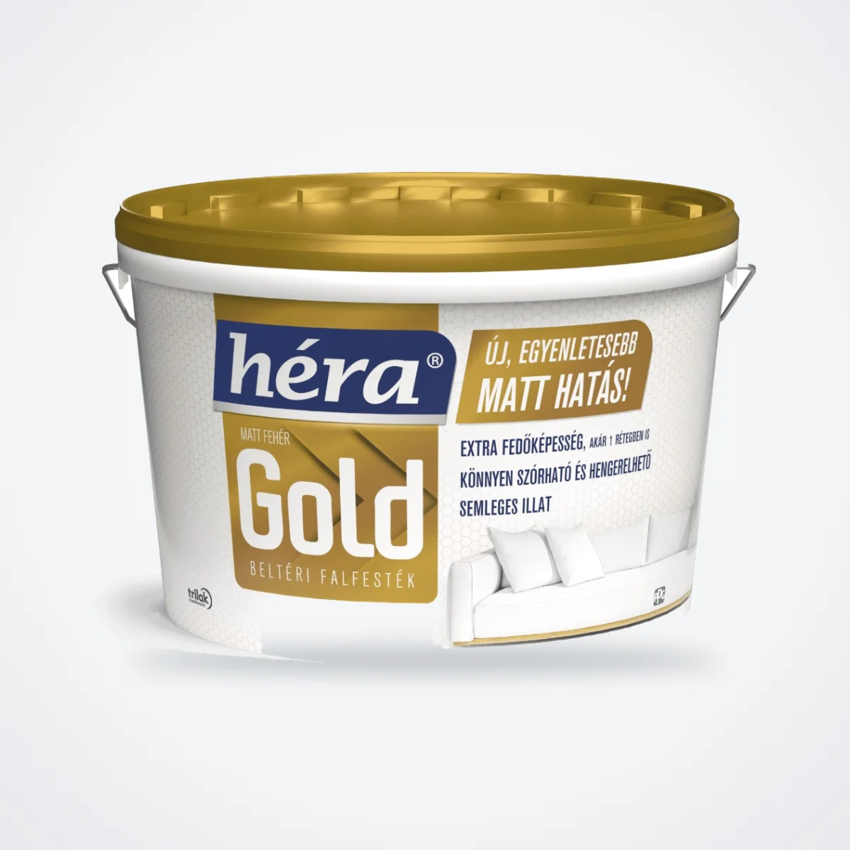 Héra Gold beltéri falfesték fehér – 15 L – HelloMester Kecskemét