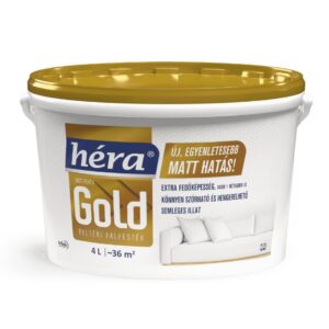 Héra Gold beltéri falfesték fehér – 4 L