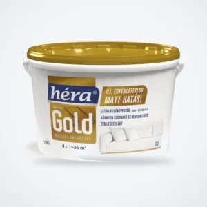 Héra Gold beltéri falfesték fehér – 4 L – HelloMester Kecskemét