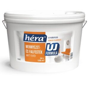Héra mennyezet- és falfesték fehér – 14 L