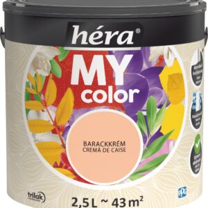 Héra My Color beltéri falfesték – Barackkrém, 2,5 L