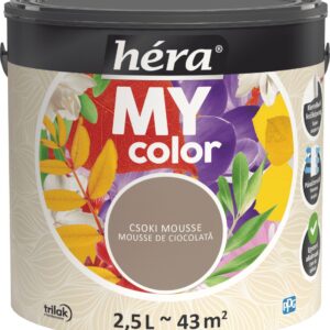 Héra My Color beltéri falfesték – Csoki mousse, 2,5 L