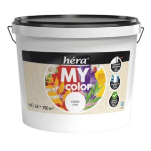 Héra My Color beltéri falfesték – Fehér, 9 L
