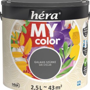 Héra My Color beltéri falfesték – Galaxis szürke, 2,5 L