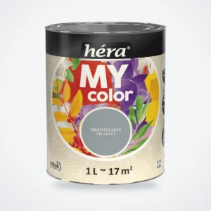 Héra My Color beltéri falfesték – Grafitszürke, 1 L – HelloMester Kecskemét