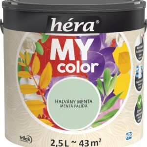 Héra My Color beltéri falfesték – Halvány menta, 2,5 L