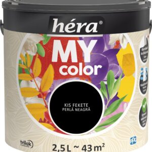 Héra My Color beltéri falfesték – Kis fekete, 2,5 L
