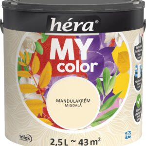 Héra My Color beltéri falfesték – Mandulakrém, 2,5 L