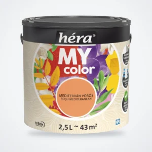 Héra My Color beltéri falfesték – Mediterrán vörös, 2,5 L – HelloMester Kecskemét