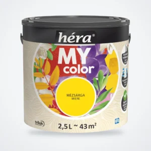 Héra My Color beltéri falfesték – Mézsárga, 2,5 L – HelloMester Kecskemét