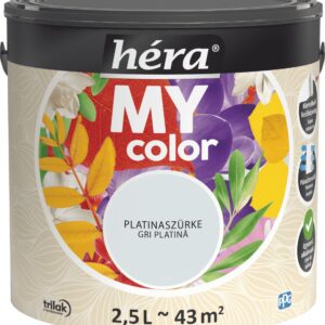 Héra My Color beltéri falfesték – Platinaszürke, 2,5 L