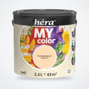 Héra My Color beltéri falfesték – Púderbarack, 2,5 L – HelloMester Kecskemét