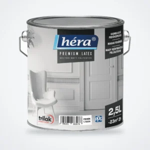 Héra Prémium Latex matt beltéri falfesték fehér – 2,5 L – HelloMester Kecskemét