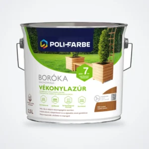Poli-Farbe Boróka fakonzerváló vékonylazúr FB04 mandula 2,5 L – HelloMester Kecskemét