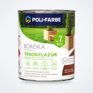 Poli-Farbe Boróka fakonzerváló vékonylazúr FB05 rusztikus tölgy 0,75 L – HelloMester Kecskemét