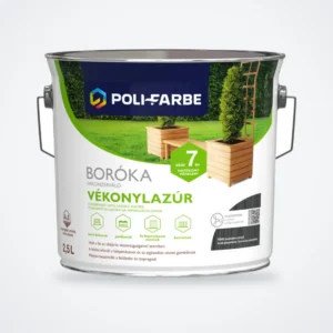 Poli-Farbe Boróka fakonzerváló vékonylazúr FB06 pasadena fenyő 2,5 L – HelloMester Kecskemét