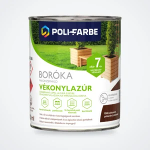 Poli-Farbe Boróka fakonzerváló vékonylazúr FB08 paliszander 0,75 L – HelloMester Kecskemét