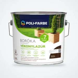 Poli-Farbe Boróka fakonzerváló vékonylazúr FB09 ébenfa 2,5 L – HelloMester Kecskemét
