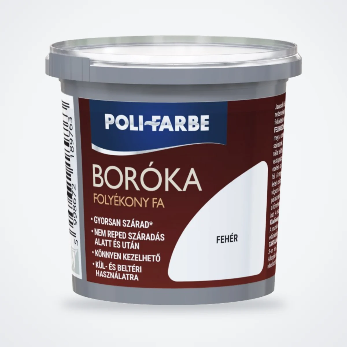 Poli-Farbe Boróka folyékony fa fehér 250 g – HelloMester Kecskemét