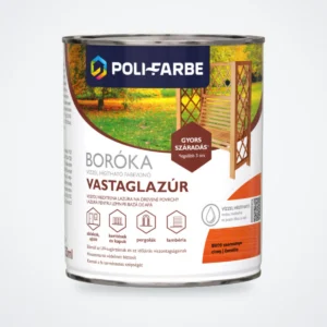 Poli-Farbe Boróka vízzel hígítható vastaglazúr cseresznye 0,75 L – HelloMester Kecskemét