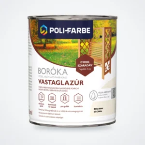 Poli-Farbe Boróka vízzel hígítható vastaglazúr fehér 0,75 L – HelloMester Kecskemét