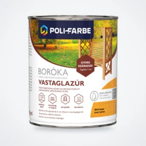 Poli-Farbe Boróka vízzel hígítható vastaglazúr fenyő (kültéri) 0,75 L – HelloMester Kecskemét