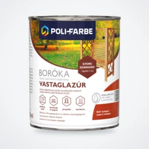 Poli-Farbe Boróka vízzel hígítható vastaglazúr mahagóni 0,75 L – HelloMester Kecskemét
