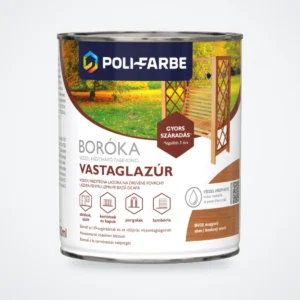 Poli-Farbe Boróka vízzel hígítható vastaglazúr mogyoró 0,75 L – HelloMester Kecskemét