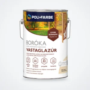 Poli-Farbe Boróka vízzel hígítható vastaglazúr színtelen 4,5 L – HelloMester Kecskemét