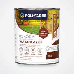 Poli-Farbe Boróka vízzel hígítható vastaglazúr teak 0,75 L – HelloMester Kecskemét