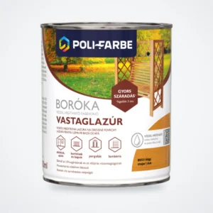 Poli-Farbe Boróka vízzel hígítható vastaglazúr tölgy 0,75 L – HelloMester Kecskemét
