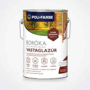 Poli-Farbe Boróka vízzel hígítható vastaglazúr vörösfenyő 4,5 L – HelloMester Kecskemét