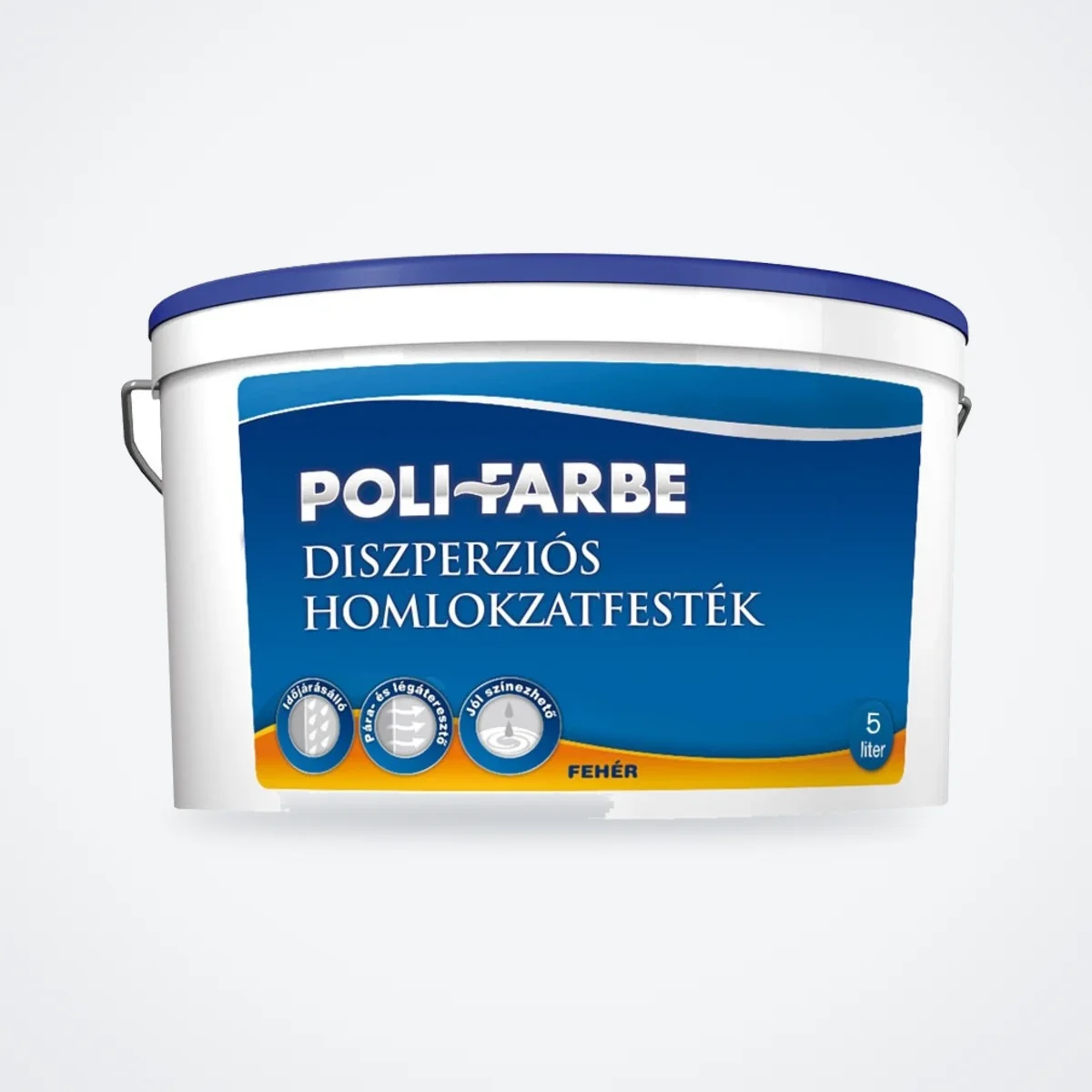 Poli-Farbe diszperziós homlokzatfesték fehér 5 L – HelloMester Kecskemét