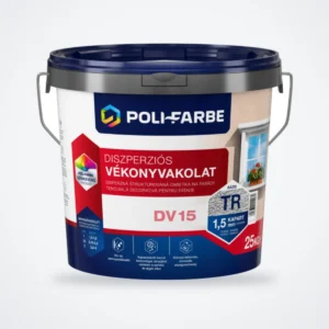 Poli-Farbe diszperziós vékonyvakolat 1,5 mm kapart színtelen bázis 25 kg – HelloMester Kecskemét