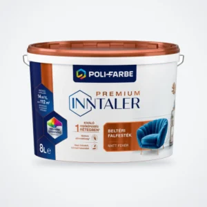 Poli-Farbe Inntaler Premium beltéri falfesték fehér 8 L – HelloMester Kecskemét