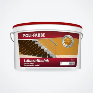 Poli-Farbe lábazatfesték fehér 5 L – HelloMester Kecskemét