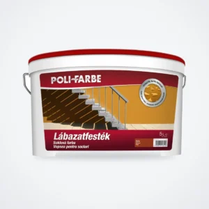 Poli-Farbe lábazatfesték vörös 5 L – HelloMester Kecskemét