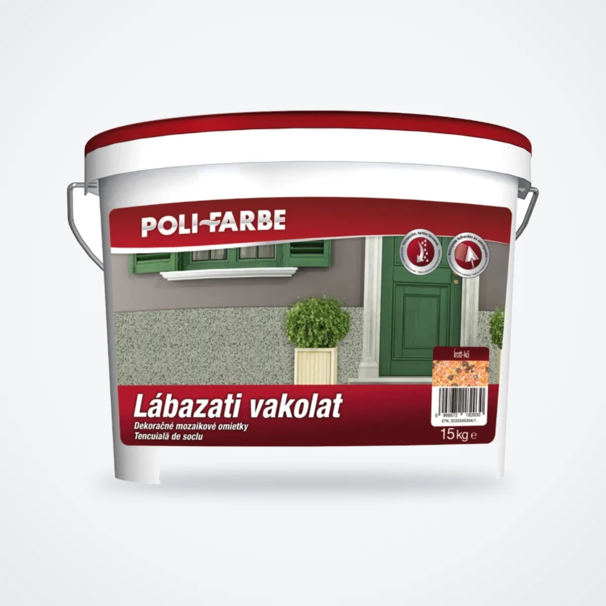Poli-Farbe lábazati vakolat Írott-kő 15 kg – HelloMester Kecskemét