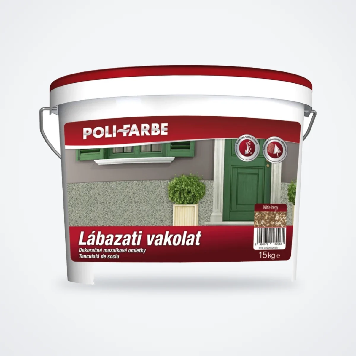 Poli-Farbe lábazati vakolat Kőris-hegy 15 kg – HelloMester Kecskemét
