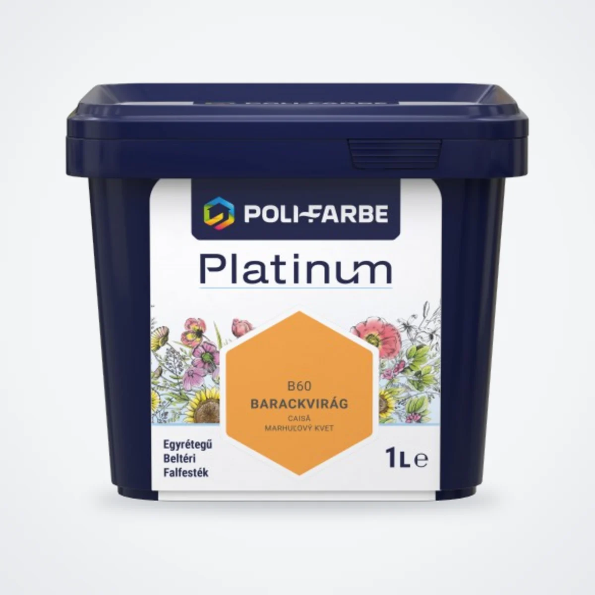 Poli-Farbe Platinum beltéri falfesték Barackvirág B60 1 L – HelloMester Kecskemét