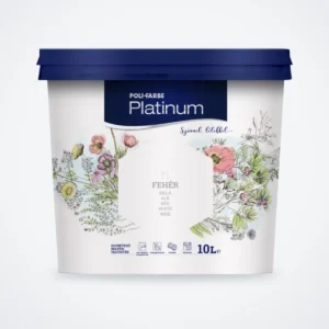 Poli-Farbe Platinum beltéri falfesték Fehér 10 L – HelloMester Kecskemét